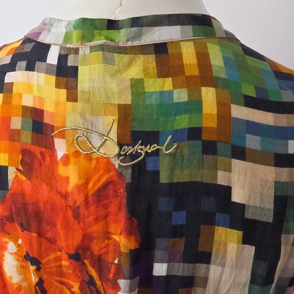 Desigual 100% Modal Colorful Printed Blouse – Women’s Size XS - Picture 6 of 12